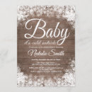 Search for rustic winter wonderland invitations Baby its cold outside