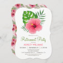 Search for tropical hawaiian retirement invitations Hibiscus