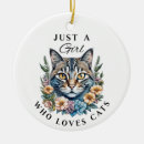 Search for cat girl and christmas tree decorations Flowers