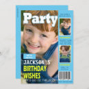 Search for 3 photo birthday invitations Boy