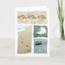 Search for footprints in the sand cards Coastal