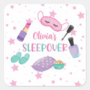 Search for girls sleepover party stickers Pink