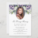 Search for floral funeral invitations Modern