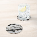 Search for black and white marble coasters Gold