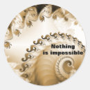 Search for nothing is impossible stickers Motivation