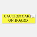 Search for cake bumper stickers Food