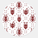 Search for crimson red stickers Dragon