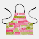 Search for with letters aprons Green