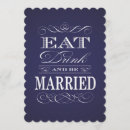 Search for eat drink be married wedding invitations Blackboard