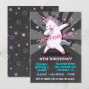 Search for dabbing unicorn invitations Girl