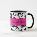Search for wedding thank you mugs Black and white