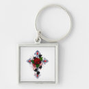 Search for red and silver key rings Rose