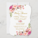 Search for gold baby shower invitations Flowers