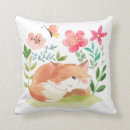 Search for sleeping fox cushions Watercolor