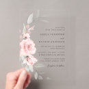 Search for pink floral wedding invitations Blush