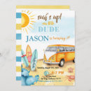 Search for surf birthday invitations Turquoise