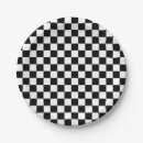 Search for black and white checkered plates Geometric