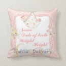 Search for birth announcement cushions New parents