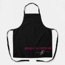 Search for hot pink and black aprons Modern