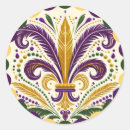 Search for mardi gras fleur de lis stickers Gold