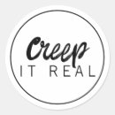 Search for creeping stickers Black and white