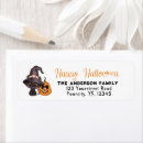 Search for happy cat return address labels Halloween