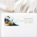 Search for seascape return address labels Watercolor