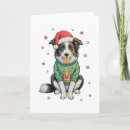 Search for border collie christmas cards Santa