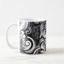 Search for white swirl mugs Black and white