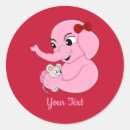 Search for cute cartoon elephant stickers Illustration