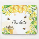 Search for cute bee mousepads Honeycomb