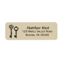 Search for key return address labels New home