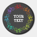 Search for bicycle round magnets Colourful