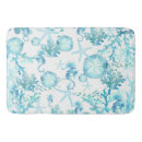 Search for coral teal bath mats Shells