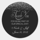 Search for elegant silver wedding stickers White