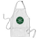 Search for snowflakes aprons Green