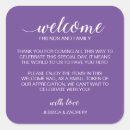 Search for purple and white wedding stickers Elegant