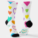 Search for watercolor heart socks For her