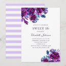 Search for violet birthday invitations Flowers