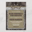 Search for country western lace wedding invitations Horseshoe