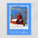 Search for michigan lighthouse postcards Big red lighthouse