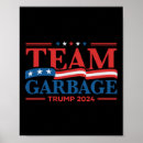 Search for garbage posters President