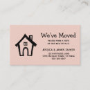 Search for moving house business cards New home