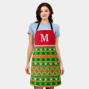 Search for greetings aprons Red