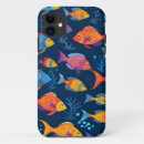 Search for fish swimming iphone cases Blue