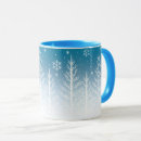 Search for winter wonderland snowflakes coffee mugs Pine trees