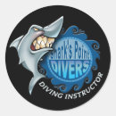 Search for shark diver stickers Sea