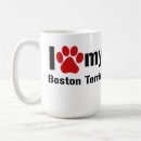 Search for i love my dog mugs Boston terrier