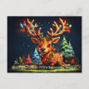 Search for cute reindeer postcards Green
