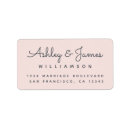 Search for pastel return address labels Modern typography